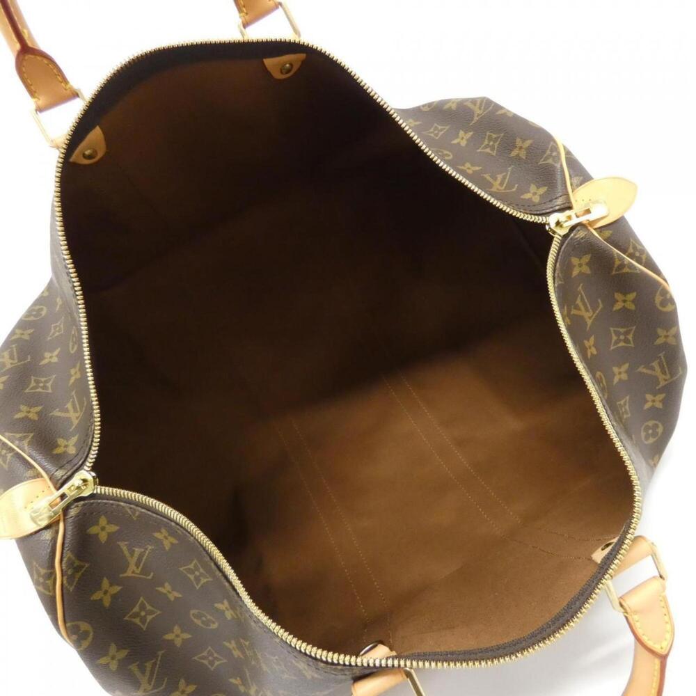 LOUIS VUITTON Brown Monogram Keepall 55 Boston Bag - Picture 9 of 10